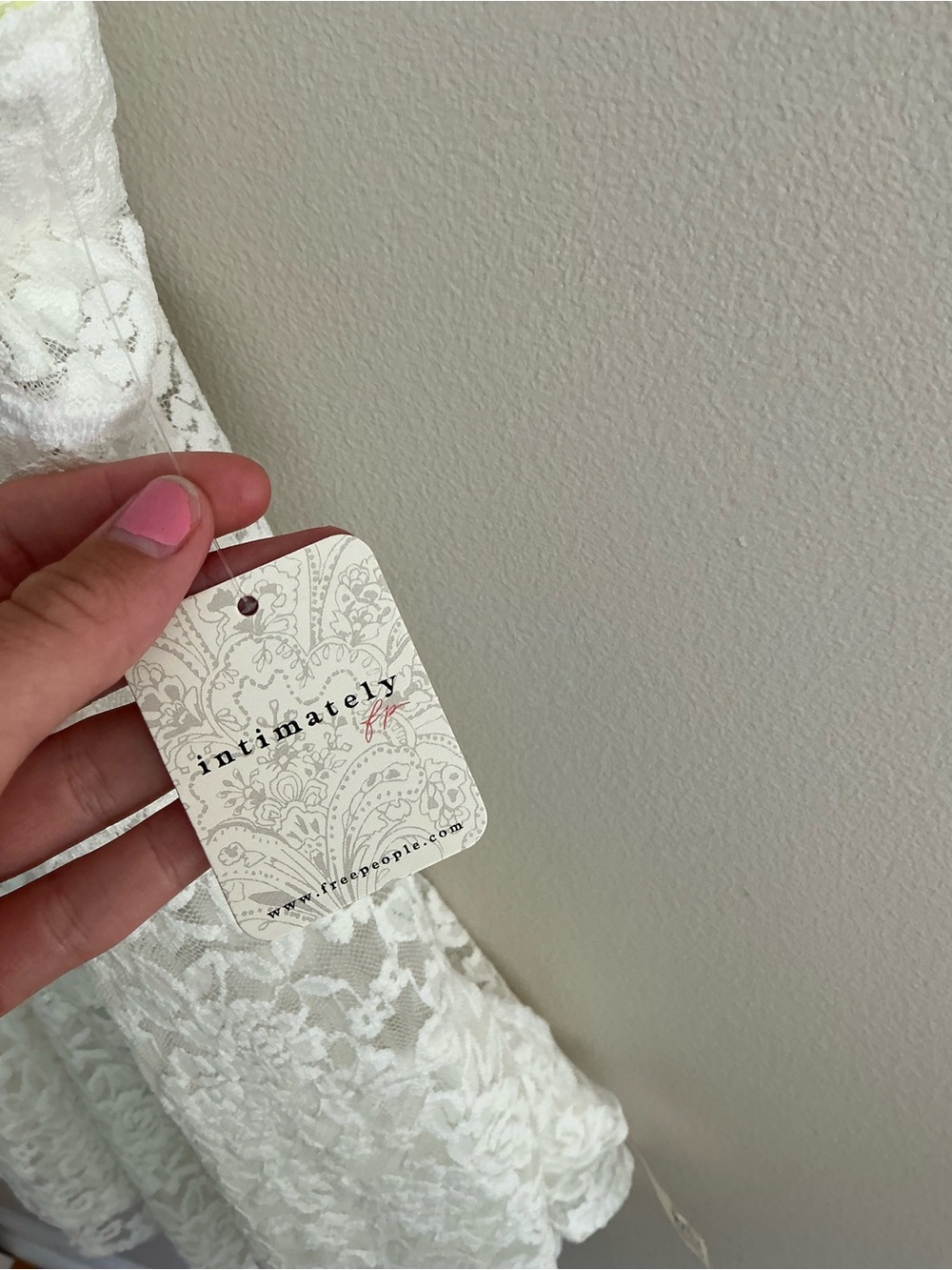 Free People Lace Slip Dress with Delicate Trim. Large. NWT. - Picture 4 of 7